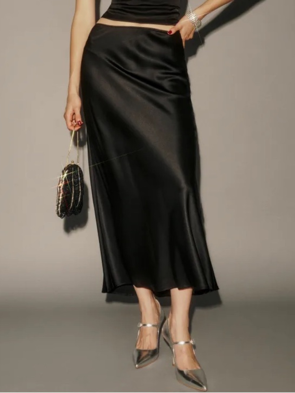 Reformation Silk Skirt